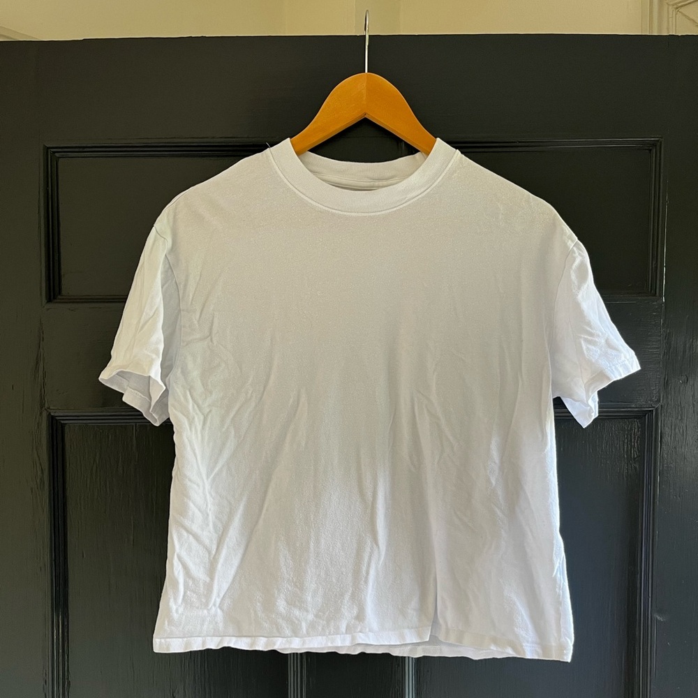 Abercrombie & Fitch Women’s Essential Easy Tee, X-Small, White - Picture 3 of 6